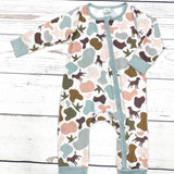 Baby Duck Camouflage Print Bamboo Zip Sleeper