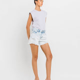 Miraculous | High Rise Distressed Shorts