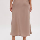 Satin Midi Skirt