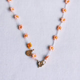 Daisy Flower Necklace | Salmon