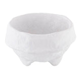 White Paper Mache Bowl | Small