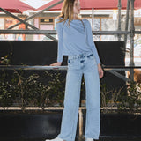 High Rise Super Wide Leg Jeans