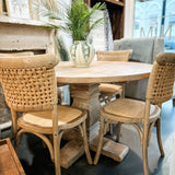 Olivia Round Wooden Dining Table Set