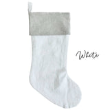 Linen Christmas Stockings