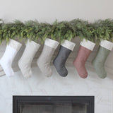 Linen Christmas Stockings