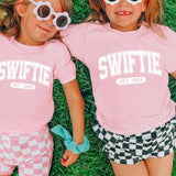 Taylor Swiftie Kids Light Pink Graphic Tee