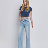 High Rise Super Wide Leg Jeans