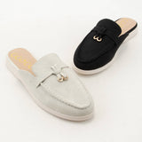 Irene Knot Slip on Loafer Mule | Oatmeal