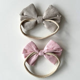 Headband Bow Set | Sand