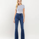 High Rise Raw Hem Bootcut Jeans