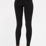 Venice Crossover Waist Leggings | Black