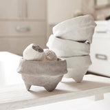 White Paper Mache Bowl | Small