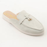 Irene Knot Slip on Loafer Mule | Oatmeal