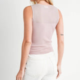 Sweetheart Neck Knit Tank