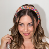 All That Glitters Headband - Multi Colored + Rose Gold