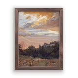 Watercolor Sunset Framed Art