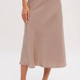 Satin Midi Skirt