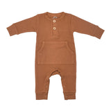 Baby Ribbed Playsuit with Pockets | Assorted Colors