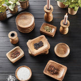 Round Wooden Tray - Small