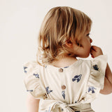 Flutter Long Romper | Bluebirds