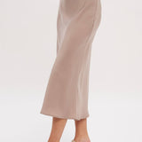 Satin Midi Skirt