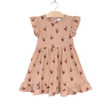 Lily of the Valley Ruffle Dress | Peach