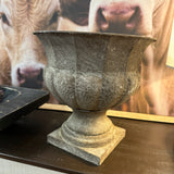 Distressed Metal Urn