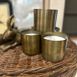 BEST SELLER! Gold Pewter Tin Candle