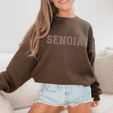 Senoia Varsity Letter Sweatshirt | Brown