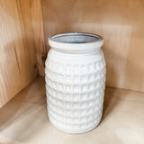 Rhode Ceramic Container | White