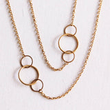 Long Round Details Necklace