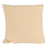 Square Cotton Blend Pillow w/ Embroidered Lines