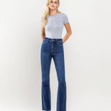 High Rise Raw Hem Bootcut Jeans