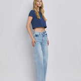 High Rise Super Wide Leg Jeans