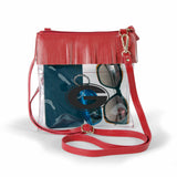 Georgia Clear crossbody with fringe