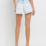 Miraculous | High Rise Distressed Shorts