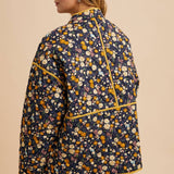 Floral Quilted Puffer Jacket - Midnight Floral