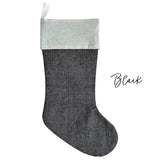 Linen Christmas Stockings