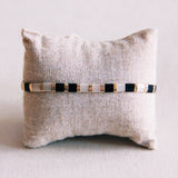 Tilabead Bracelet | Black/white/gold