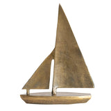 Aluminum Sailboat Decor Antique Brass