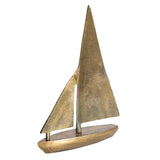 Aluminum Sailboat Decor Antique Brass