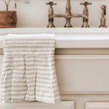 Striped Hand Towel with Ruffle