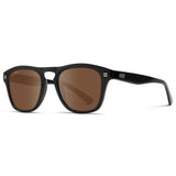 Dash Polarized Square Sunglasses | Glossy Black | Brown Lens