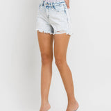 Miraculous | High Rise Distressed Shorts