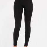 Venice Crossover Waist Leggings | Black