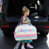 Sleepover Duffle | Cream Stripe