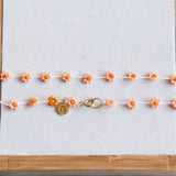 Daisy Flower Necklace | Salmon