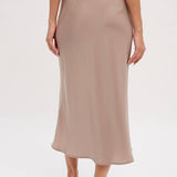 Satin Midi Skirt