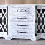 Reading Sideboard with Drawers | White Wash