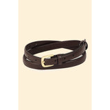 Thin Faux Leather Belt